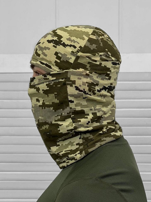 Балаклава чоловіча тактична підшоломник піксель Одеса - фото 1