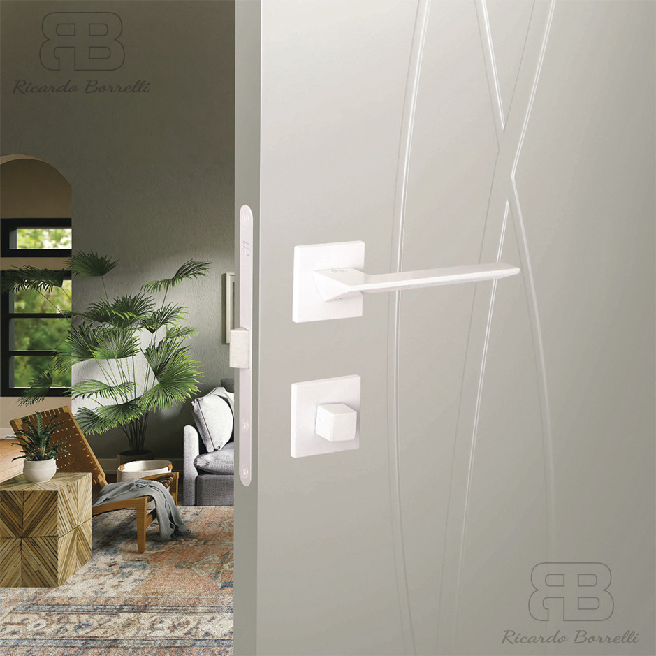 Сантехнічний фіксатор Ricardo Borelli модель Quatro BK MW Білий матовий Київ - фото 2