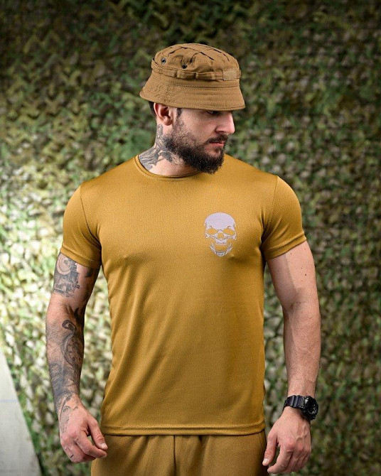 Тактическая потоотводящая футболка Не для слабких coyot ПП7710 Одесса - изображение 10