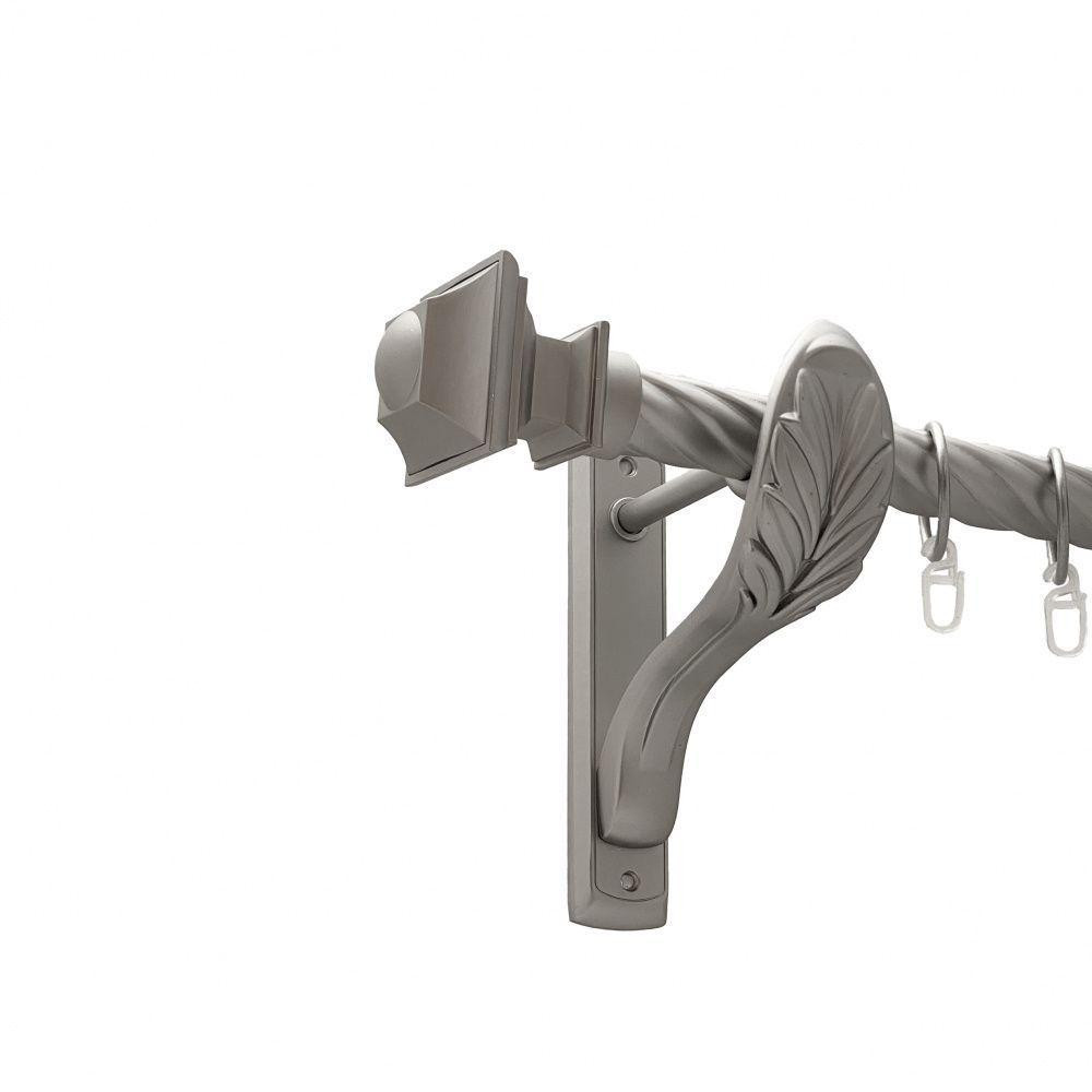 Карниз Orvit Борджеза металевий однорядний ретро скручена труба кільце металеве Сатин 25 мм 200 см Львов - изображение 1