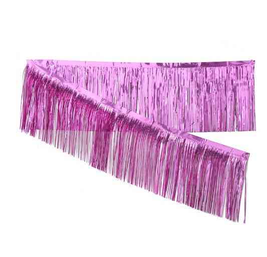 Дождик гирлянда 200 см на 30 см розовый Киев