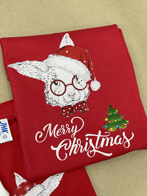 Новорічні футболки для всієї сімі з кроликом символом 2023 року Черновцы - изображение 4