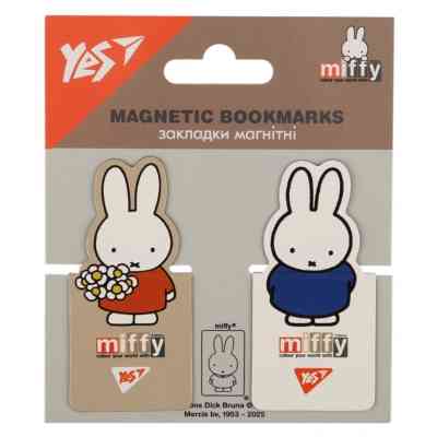 Закладки для книг Yes магнітні Miffy, висікання, 2 шт (708398) Вінниця