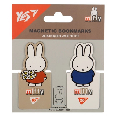 Закладки для книг Yes магнітні Miffy, висікання, 2 шт (708398) Вінниця - фото 1