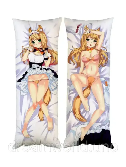 Подушка дакимакура Мэйпл Кошачий рай декоративная ростовая подушка для обнимания 50х150 Харьков - изображение 1