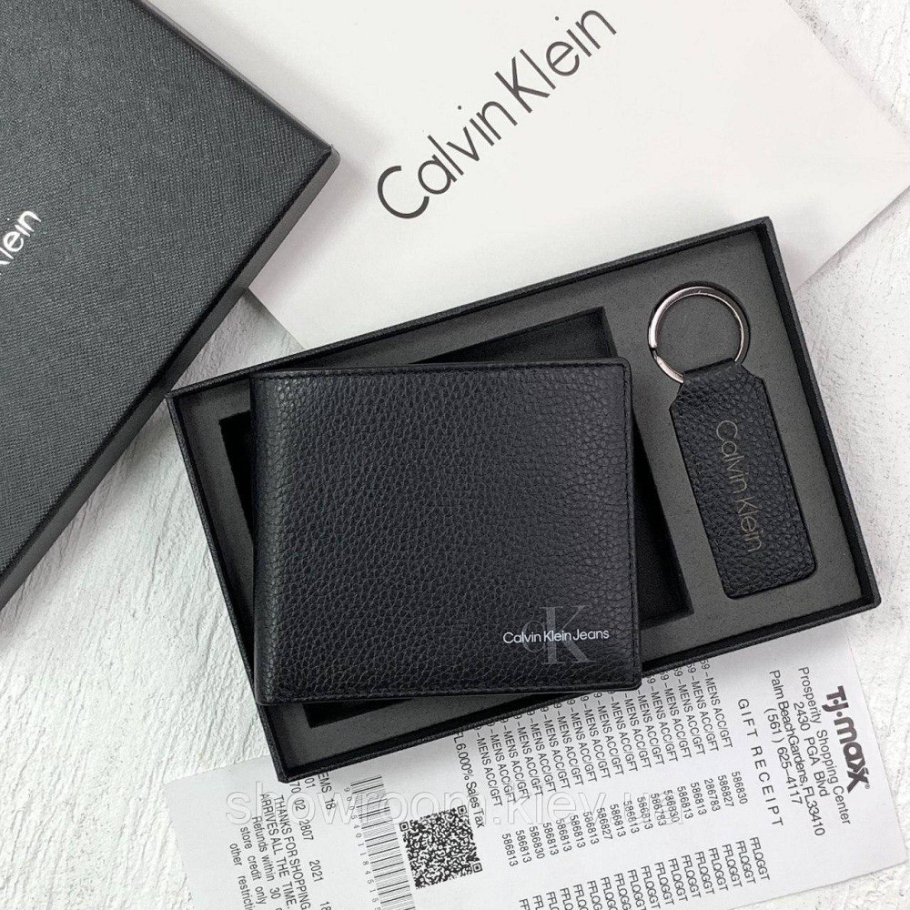 Чоловіче шкіряне портмоне в подарунковій упаковці Ск (8875-2) Київ - фото 1