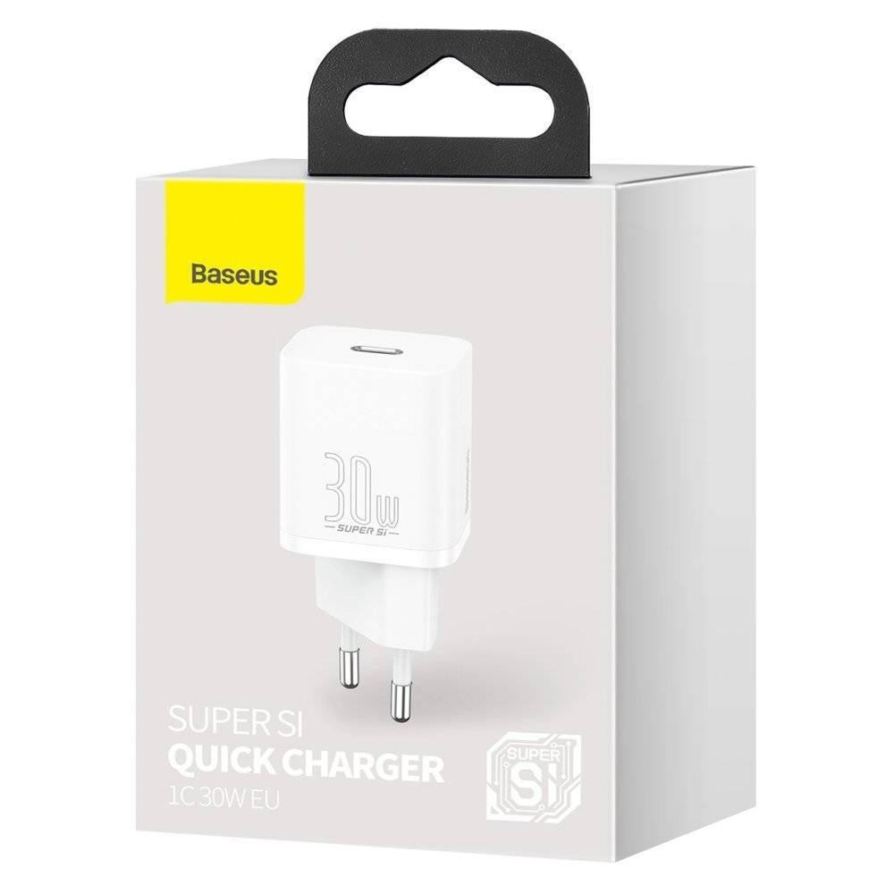 Мережевий зарядний пристрій Baseus Super Si quick charger IC 30W EU White Київ - фото 2