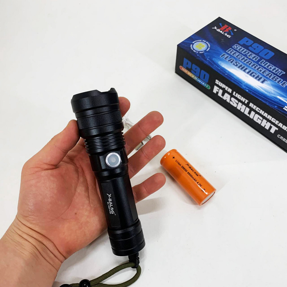 Фонарик военный Police, Мощные ручные фонари sofirn, Сверхмощный фонарь лед, Небольшой ручной фонарь XF-13 Ивано-Франковск - изображение 3