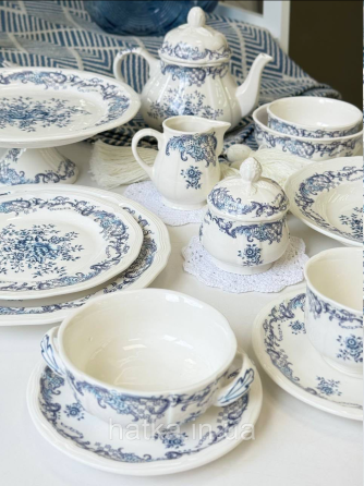 Супниця тарілка для супу порцеляна вінтажний стиль 350 мл 12,5 см тар. 17 см  "Grevelingen" 8030-508 для дому та ресторанів Київ