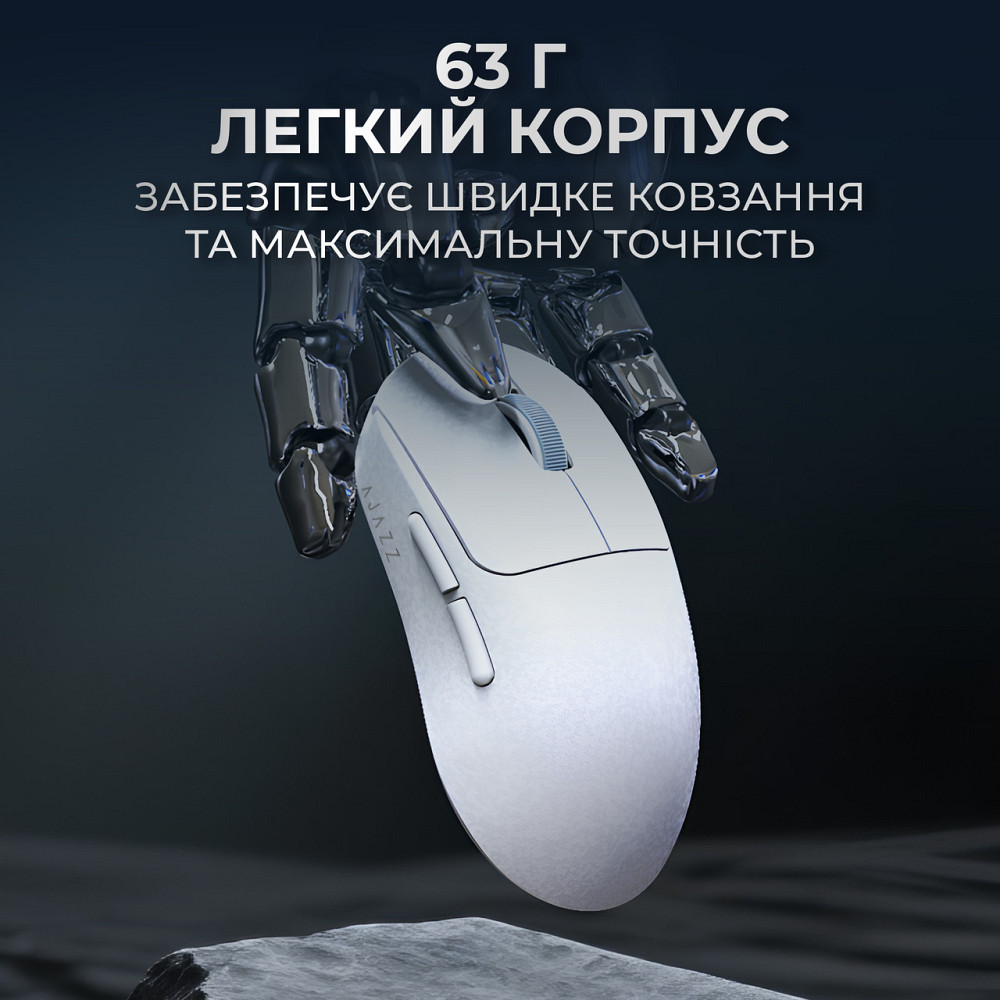 Миша бездротова Ajazz AJ199 Max White (AJ199-MAX-W) ( 29201 ) Харків - фото 2