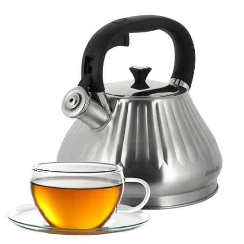 Чайник 3л нержавіюча сталь зі свистком з ручкою "soft-touch" 859 KAMILLE Житомир - фото 2