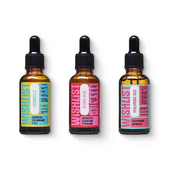 Набір сироваток для сяючої глянцевої шкіри WISHLIST Київ