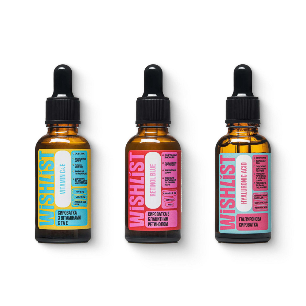 Набор сывороток для сияющей глянцевой кожи WISHLIST Киев - изображение 1