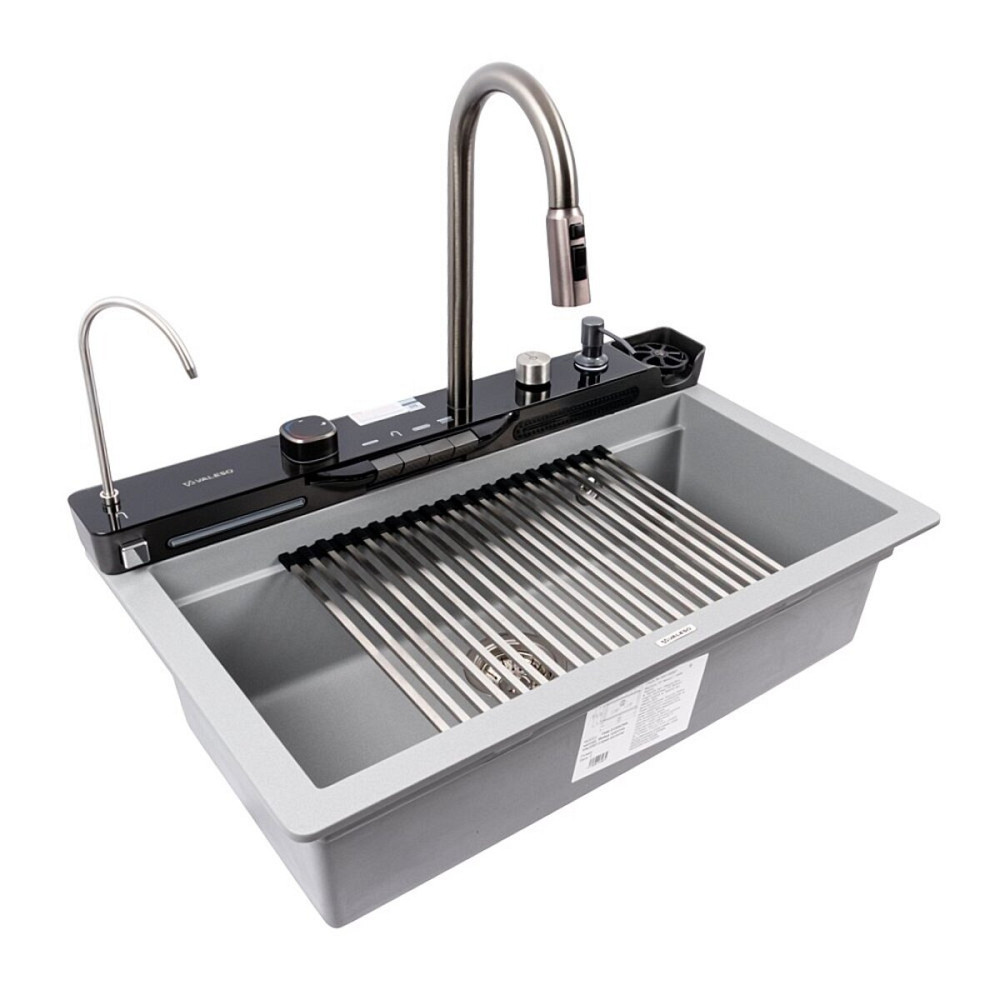 7546 EVANORA матова Мийка гранітна VALESO (сірий металік) Коломия - фото 3