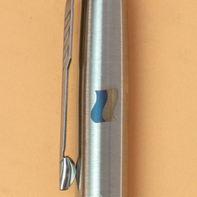 Ручка шариковая Parker JOTTER 17 UKRAINE SS CT BP Флаг желто-синий на колпочке (16132_T008c2) Винница - изображение 2
