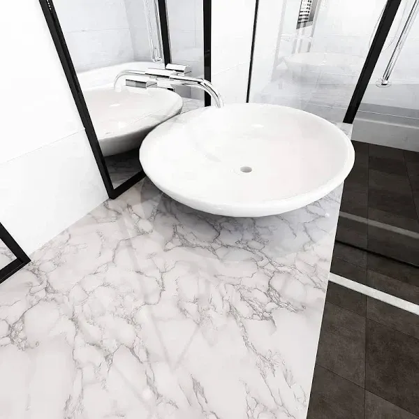 Самоклеящаяся пленка 5 м × 60 см, белый мрамор, декоративная пленка для мебели, стен, ремонта и творчества Одесса - изображение 4