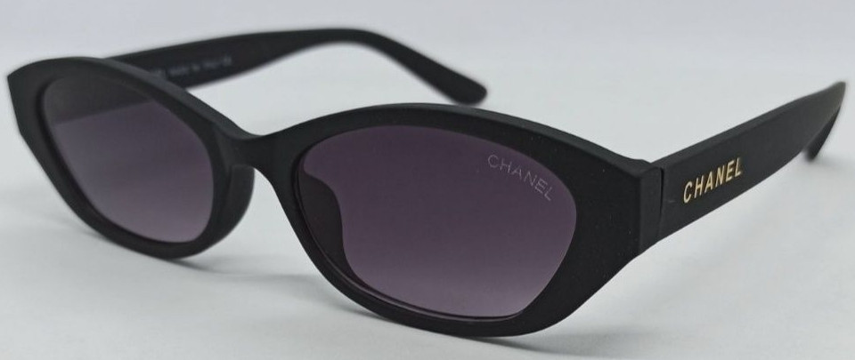 Брендовые стильные очки женские черные с золотым лого 2025 Киев - изображение 7