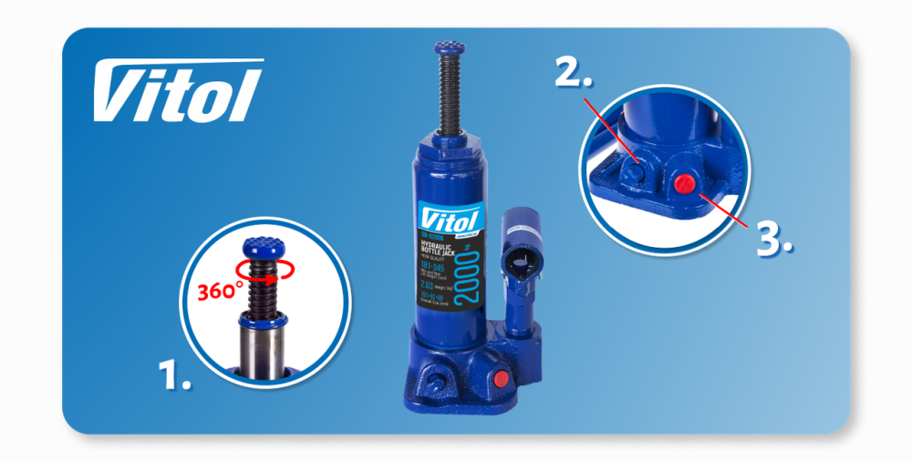 Домкрат гідравлічний телескоп 2т Харків - фото 2