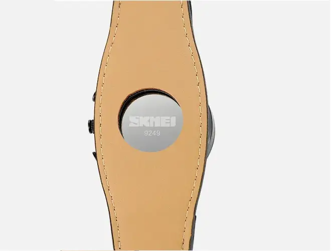 Чоловічий наручний класичний годинник Skmei 9249 (Чорний з чорним дисплеєм) Київ - фото 9