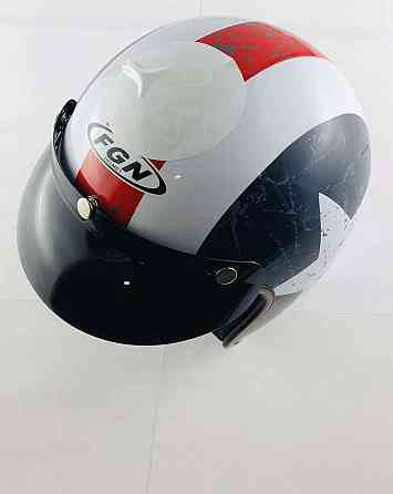 Шлем открытый (с козырьком, size:XL, бело-синий) Мукачево