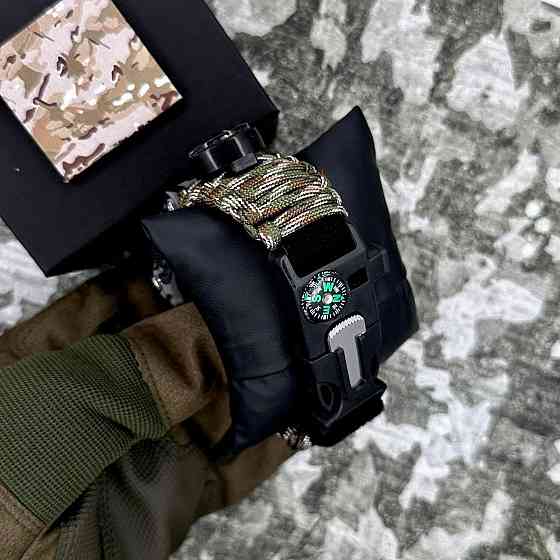 Patriot 005CMGYSU ЗСУ Сірий камуфляж Паракордовий ремінець Camo Green + Коробка. SBR Київ