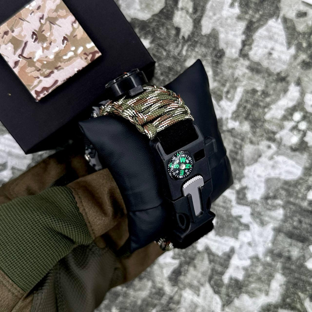 Patriot 005CMGYSU ЗСУ Сірий камуфляж Паракордовий ремінець Camo Green + Коробка. SBR Киев - изображение 4