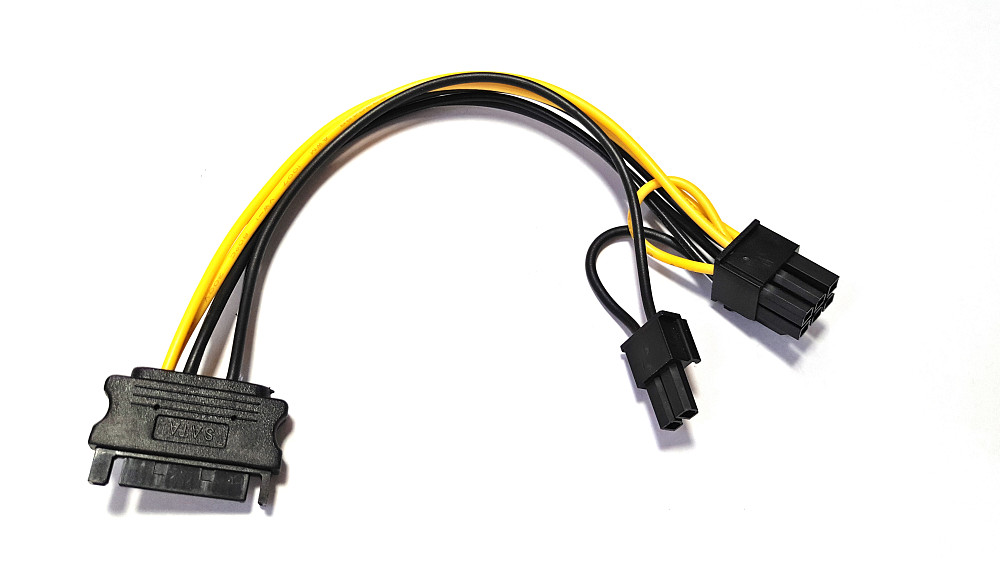 Кабель живлення для відеокарти  6/8-pin to SATA M, 0.2м Вінниця - фото 3