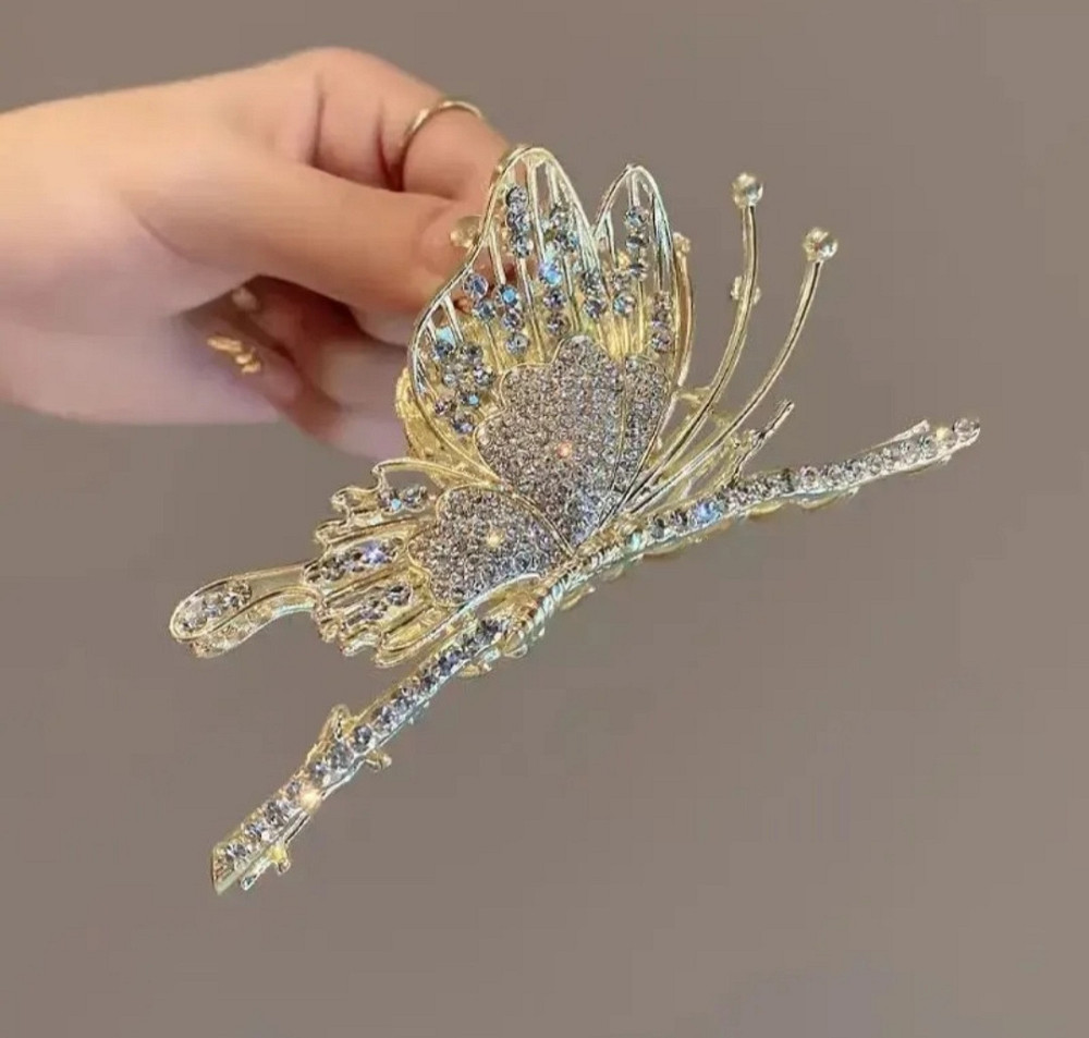 Шпилька-крабік для волосся "Метелик" Сміла - фото 2