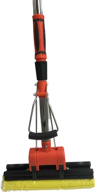 Швабра з подвійним віджимом "Помаранчева" м'який моп Харків - фото 3