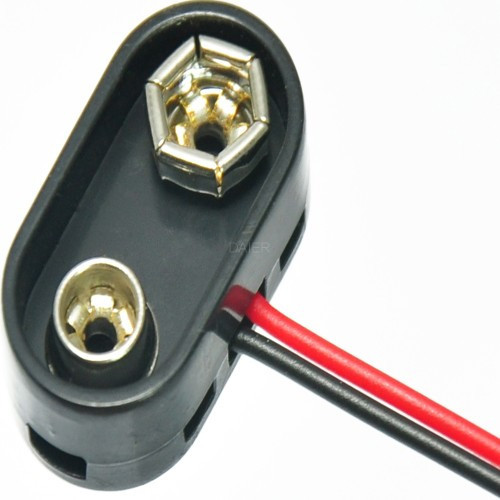 Гніздо тримач 9V крони з кабелем Daier DCK4 Полтава - фото 1