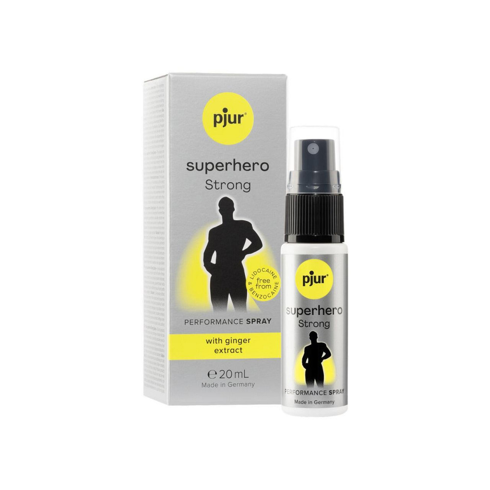 Пролонгирующий спрей pjur Superhero Strong Spray 20 ml, с экстрактом имбиря, впитывается в кожу Sex Aura Киев - изображение 4