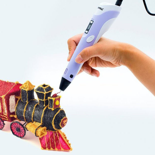 Оригінальна 3d ручка 3D ручка Smart 3D Pen 2 фиолетовая Різнокольорова для дітей AH-10 Львів - фото 7