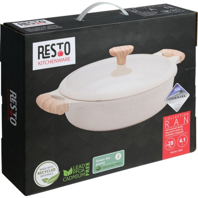 Сотейник Resto Ran білий 28 см 4,1 л (93806) Винница - изображение 7