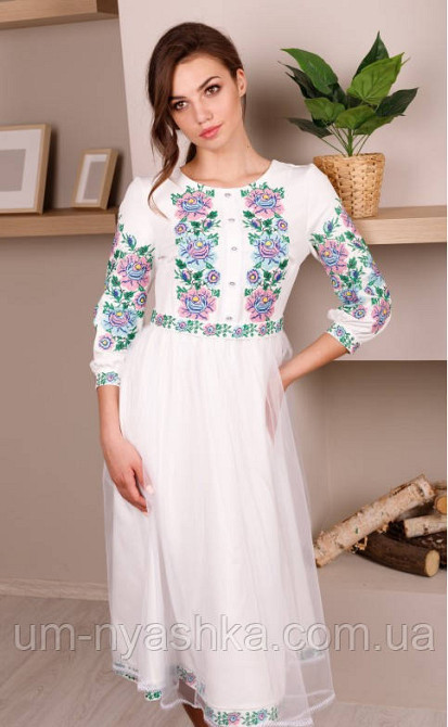 Жіноча вишита сукня, вишиванка на вінчання Кривий Ріг - фото 2