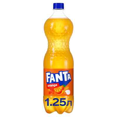 Напиток Fanta Безалкогольный сильногазированный сокосодержащий Апельсин 1.25 л (5449000028938) Винница