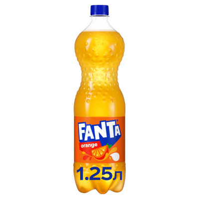 Напій Fanta Безалкогольний сильногазований соковмісний Апельсин 1.25 л (5449000028938) Вінниця - фото 1