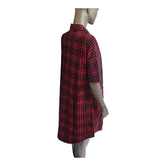 Халат женский р. 60 трикотаж м. 413 красный, хлопковый Киев