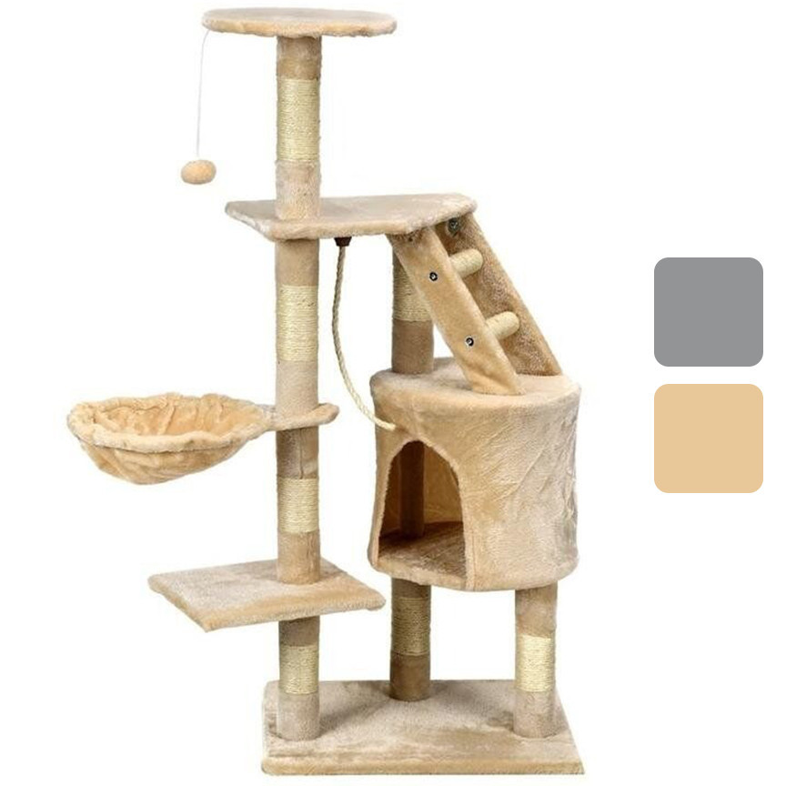 Ігровий комплекс для кішок AVKO Buffy когтеточка, будиночок, дряпка Бежевий Київ - фото 1