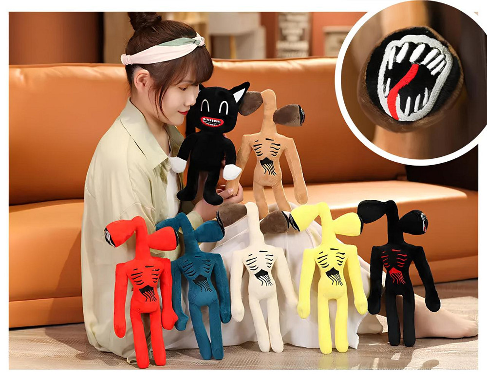 Мягкая игрушка Сирено-головый RESTEQ — черный Siren Head 40 см, плюшевый монстр Тревора Хендерсона Киев - изображение 7