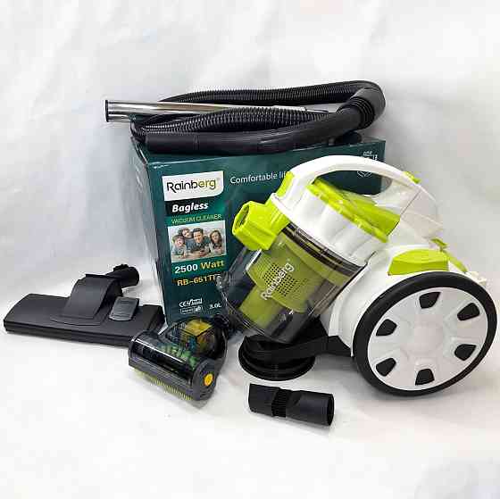 Пилосос з контейнером для пилу Rainberg RB-651 2500 Вт, Практичний пилосос для прибирання WL-932 в будинку Київ