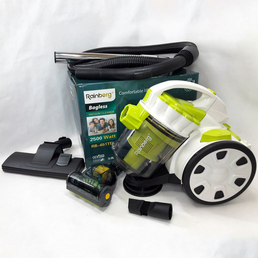 Колбовый пылесос безмешковый циклонного типа Rainberg RB-651 2500 Вт, Пылесос для WL-932 дома мощный Киев - изображение 4