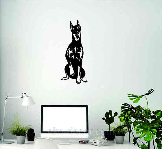 Декоративне настінне Панно «Доберман», Декор на стіну Київ