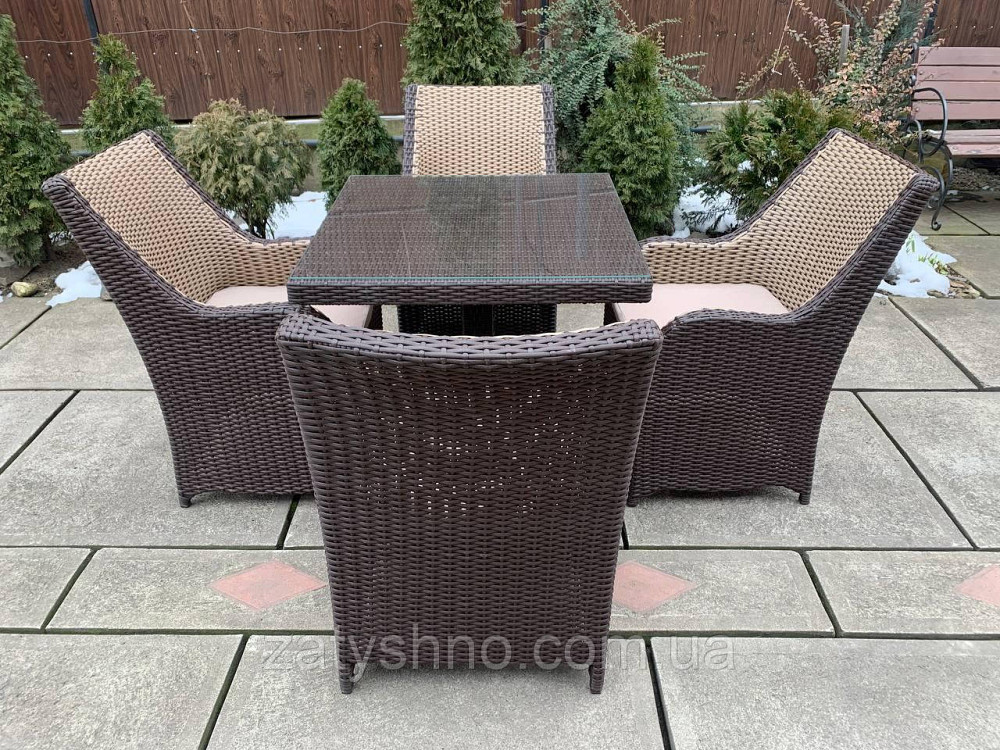 Мебель с ротангу, 4 кресла и стол плетеный Киев - изображение 7