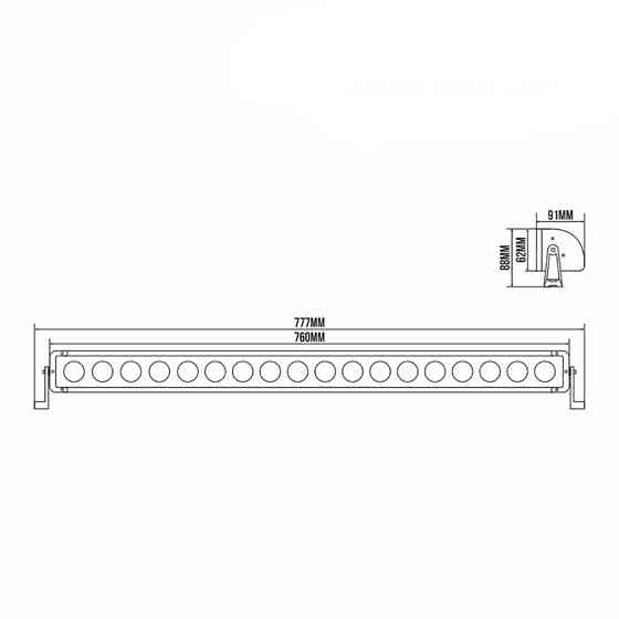Автолампа світлодіодна Belauto Cree Combo LED (18*10w) Львів