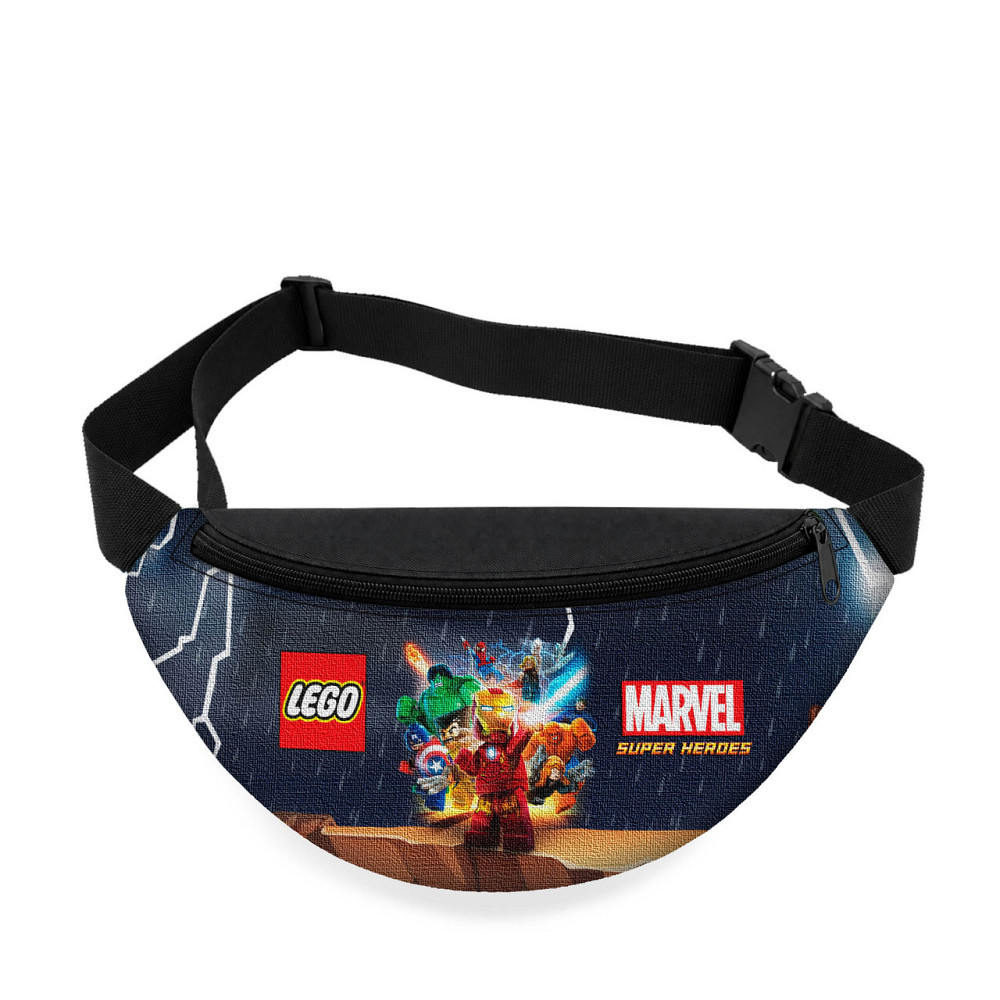 Дитяча сумка-бананка Marvel LEGO 32х15 см на пояс або через плече (5858) Київ - фото 1