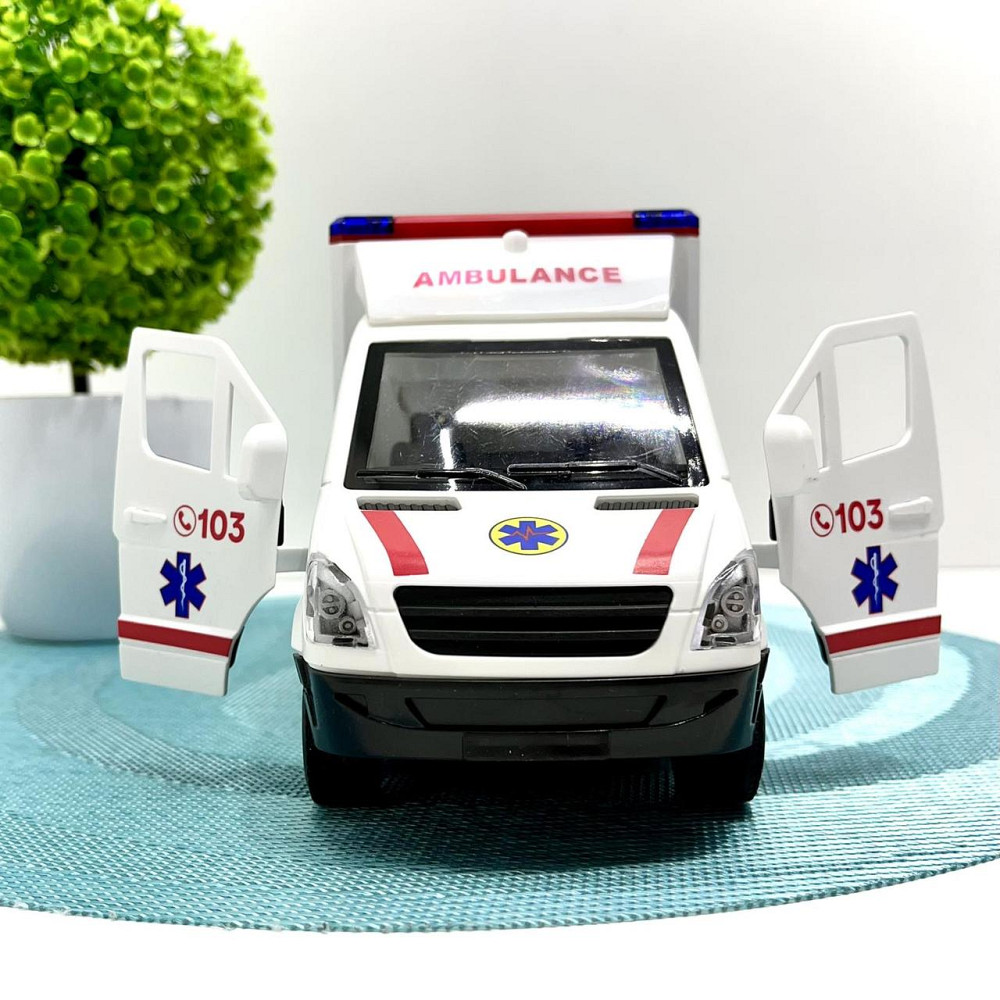 Машина Швидка допомога Авто Експерт відкриваються двері та дах звук пісні інерція Біла (97569) Чернігів - фото 8