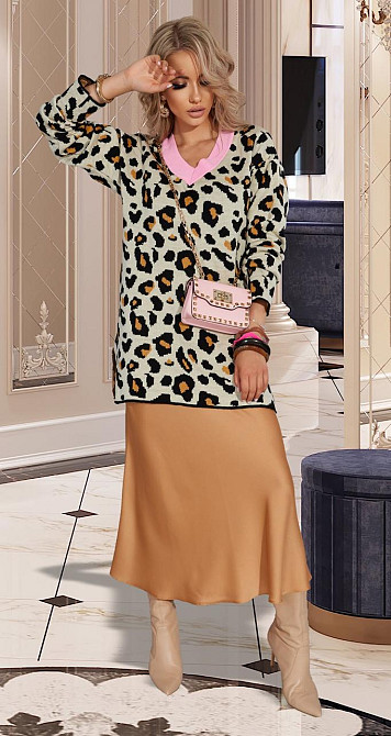 Свитер с принтом леопард (42-48) Киев - изображение 4