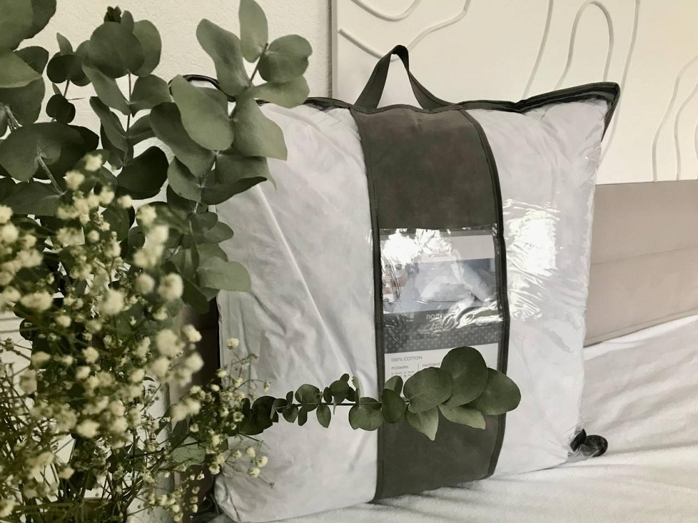 Ecotton Подушка Ecotton 70х70 см пухово-перова 30% біла White Коломия - фото 3