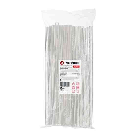 Комплект клейових стрижнів прозорих, 11,2×300 мм, уп. 1 кг INTERTOOL RT-1026 Киев