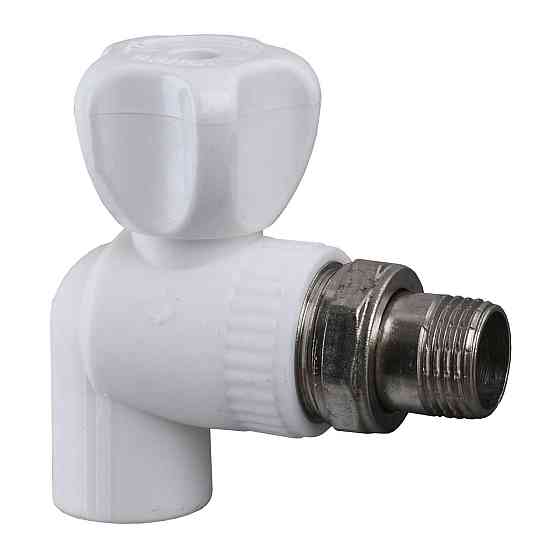 Кран радіаторний кутовий Kalde PPR ф20x1/2 (білий) 22013 (000017875) Київ